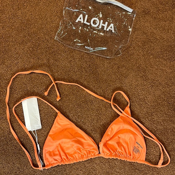 Mikoh Other - NWT. Woman’s Mikoh bathing suit top. In orange, size large.
